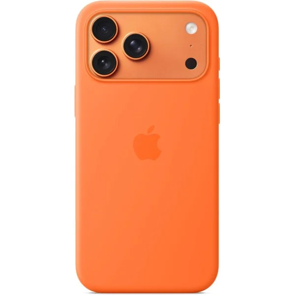 Apple iPhone 17 Pro Max Silicone Case with MagSafe, Orange